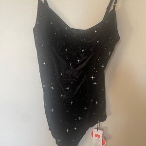 Cider Black Starry Bodysuit